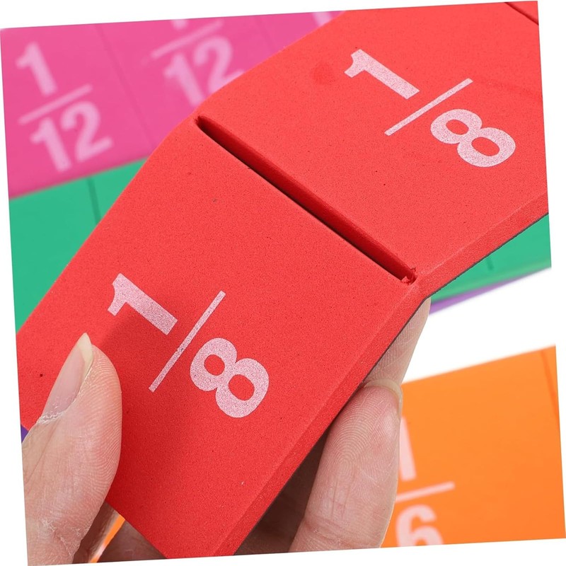 Addein 1 Set of Maths Manipulatives, Colorful Fractions resources for