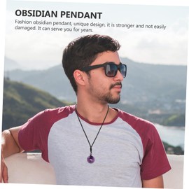 Minkissy 2pcs Natural Crystal Necklace for Women Pendant Necklace Lanyard Festival and Daily Decor