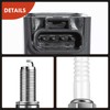 A-Premium Set of 4 Ignition Coil Pack and Iridium Spark
