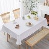 Demetex White Waterproof Tablecloth 152cm x 305cm Rectangular Christmas Table