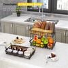 ANTOPY 3 Tier Fruit Basket with 2 Banana Hangers, Countertop
