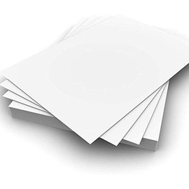 25 Sheets 5" x 7" White Postcard Blanks - Single Sided 300gsm Smooth White Craft Cardstock. Perfect for Cardmaking, Arts & Crafts, Flash Cards, Index Cards.