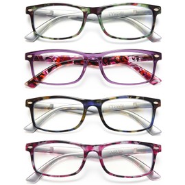 YTDNS Reading Glasses for Women/Men, Eyeglasses, Blue Light Readers for Women/Men, Computer Eye Glasses, Cheaters, Stylish Colorful Frame
