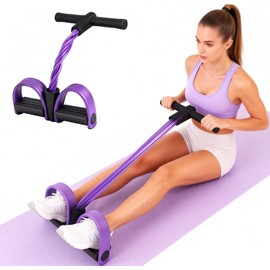 Cuerda de tensión multifunción, banda elástica de 6 tubos para yoga, cuerda de tensión de látex natural, equipo de fitness, para abdominales, cinturas