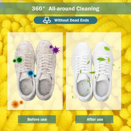 Pack of 2 Shoe Wash Bags, Washing Bags for Shoes, Washing Machine, Shoe Laundry Bag with Zip, Washing Bag for Shoes, Washing Machine (Grey)