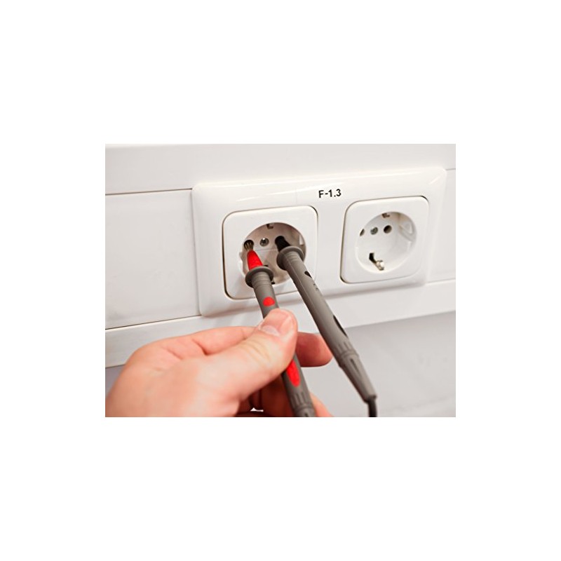Peak Tech 1 Pair Flexible Multimeter Test Leads 120cm, Safety