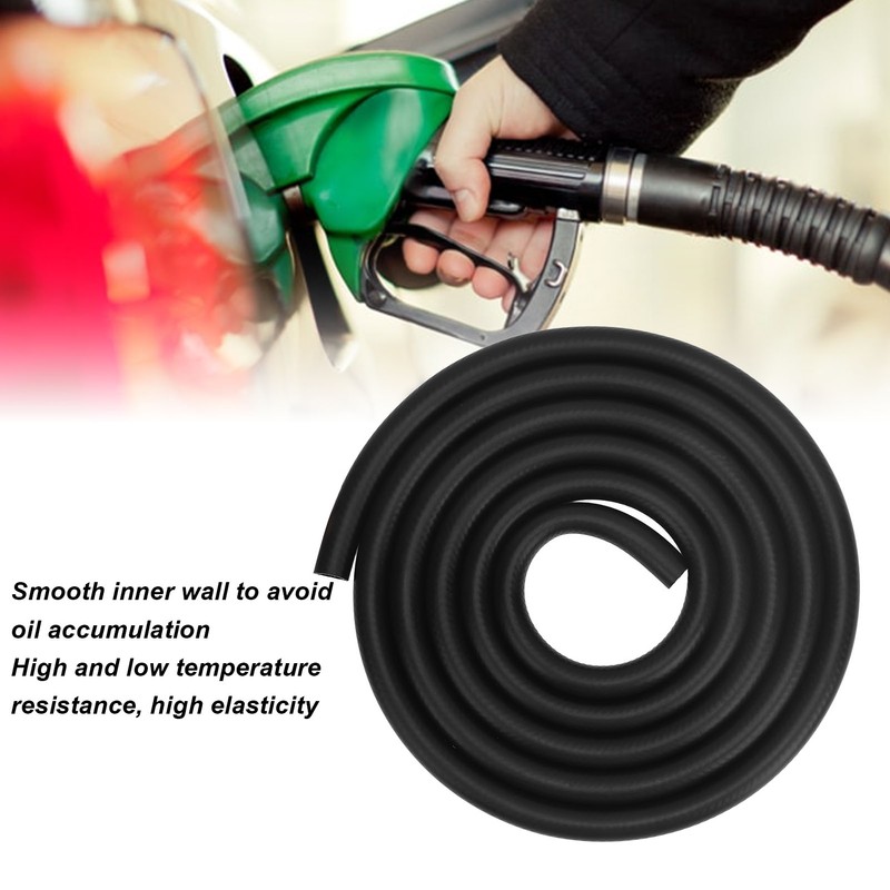 1/2 Inch 12mm ID Flexible NBR Fuel Line Hose 10FT