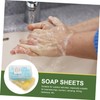Kisangel 4pcs Travel Soap Sheets Bulk Soap Piece Portable Sheets