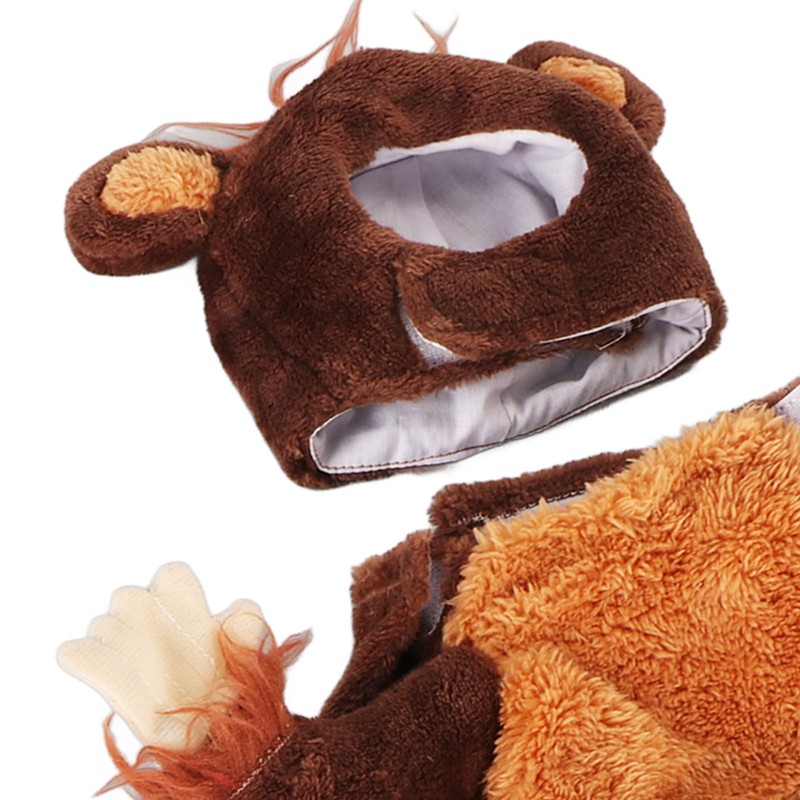 Pet Holiday Costume Funny Monkey Cosplay Dog Clothes Soft Breathable