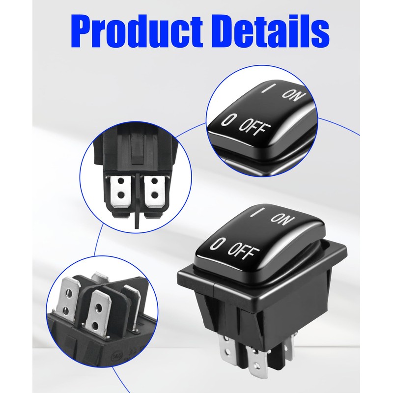 2PCS 704-380 Rocker Switch Compatible with Titan 440, 640, SprayTech
