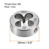 TA-VIGOR 1pc M6 x 1 Metric Adjustable Threading Die, Alloy