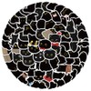 100pcs Cute Black Cat Stickers Kawaii Small Stickers Decorative Masking