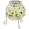 Kishima Carade Solar Garden Light, Green Leaf Approx. W12.2 inches