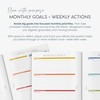 MäksēLife Goal Setting Companion Notebooks - Undated 12-Months Planner for
