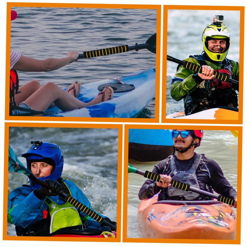 BCOATH 2 Pairs Sponge Kayak Paddle Grips Non-Slip Paddle Bars