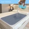 RIQINXIN Waterproof Changing Mat for Adults, Absorbent Washable Bed Pads,