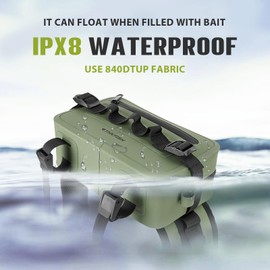 THKFISH Fishing Bag Fishing Backpack Waterproof Waist Bag IPX8 Bum Bag Fishing Bag with Airtight Zip for Running, Outdoor Sports, Training, Green hip bag, bum bag