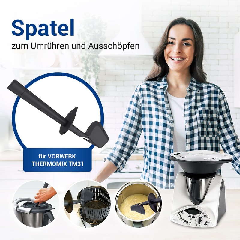 VIOKS Spatula Food Processor Replacement for Thermomix Spatula for Vorwerk