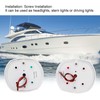 Pair of Signal Lamp Spherical Red Green LED Waterproof Boat