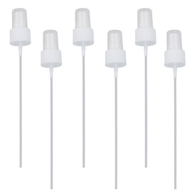 Waziaqoc 6PCS Spray Bottle Top, Nozzle Sprayer Tops Replacement, 24mm Plastic Sprayer Pump, Fine Mist Sprayer for Essential Oil, Cleaning Solutions, White