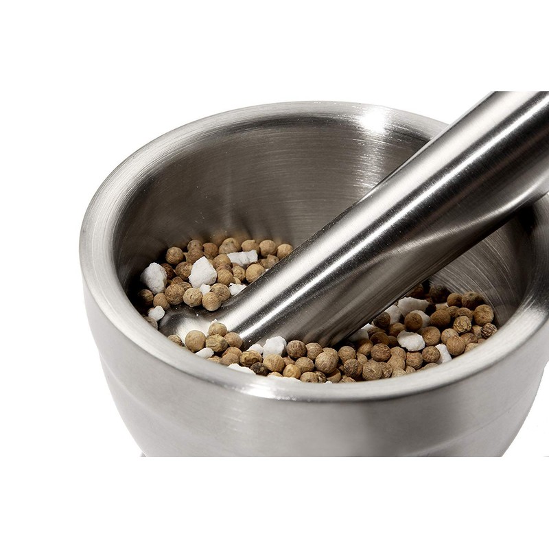 Mortar and Pestle, Sopito 18/8 Stainless Steel Spice Grinder Pill