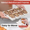 CAKETIME Mini Loaf Pans, Metal Reinforced Frame Silicone Mini Bread