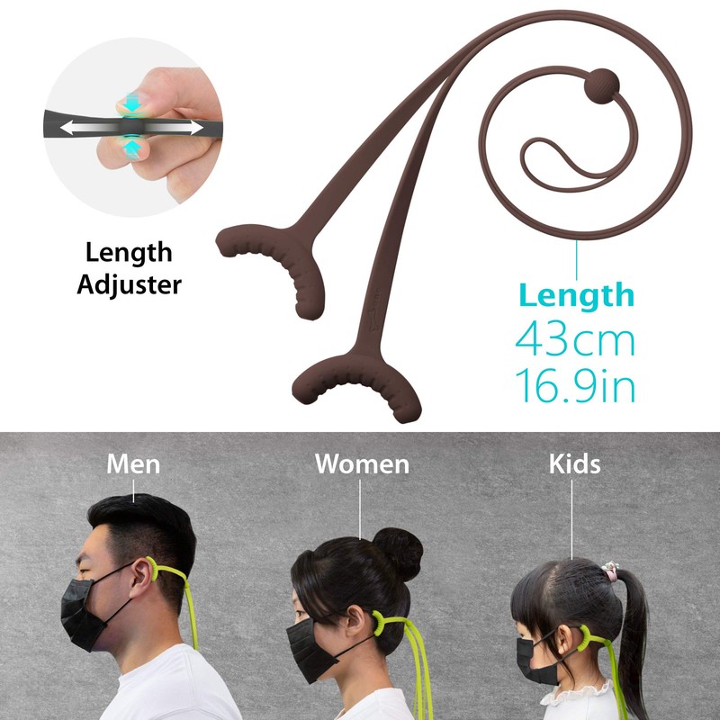 Bone 3PCS Lanyard Mask Tie, Mask Strap Holder Extender, Lanyard