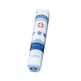 White Cross P Back Wrap (Hotai with Ears) 5 Tears 2.2 inches (5.6 cm) x 39.4 ft (9 m) Natural Fiber Non-Elastic Bandage