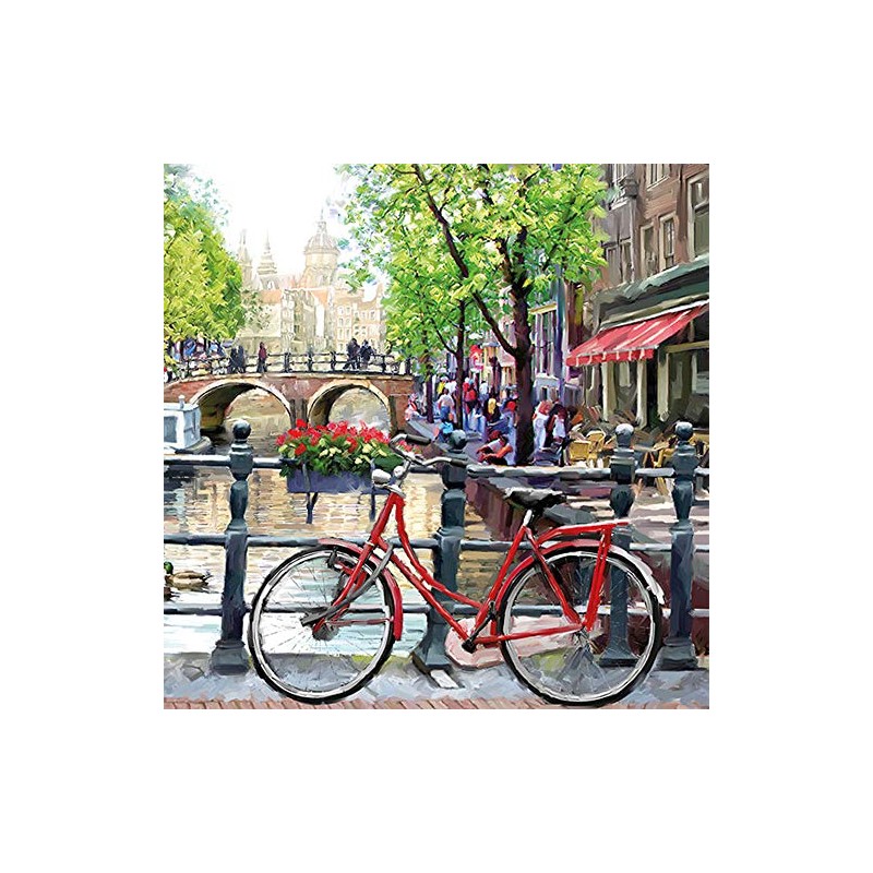 Ambiente Servietten Lunch / Party / ca. 33x33cm Amsterdam Canal