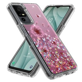 For TCL 40 XE 5G Gradient Sparkle Hybrid Case - Dandelion