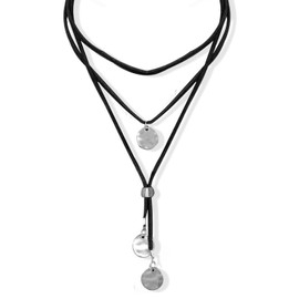 Choker Necklace for Women Leather Necklace Boho Necklaces for Women Black Western Layered Necklace Western Jewellery for Women Country Concert Outfits for Women