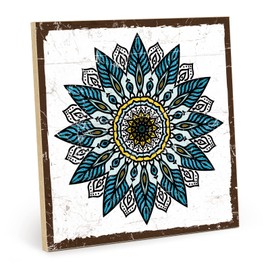 TypeStoff Wooden Sign - Mandala - Vintage Look Quote Pattern Gift Decoration - HS-01291