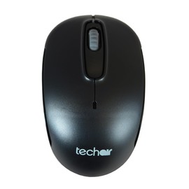 Wireless mouse black. Silent button feature