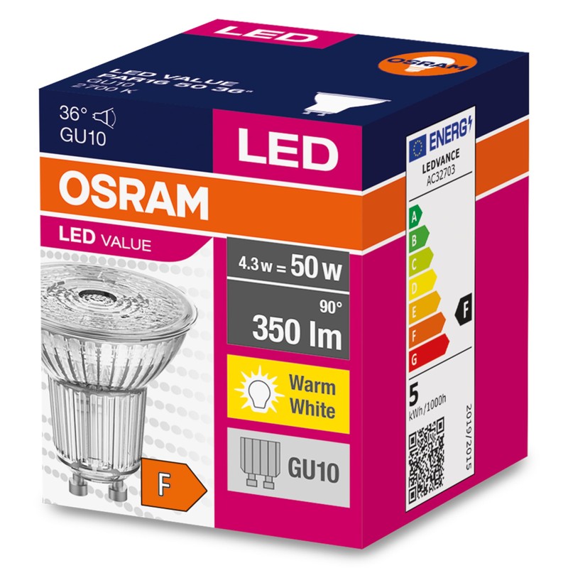 OSRAM LED Star Value PAR16 Reflector Lamp with 36 Degree