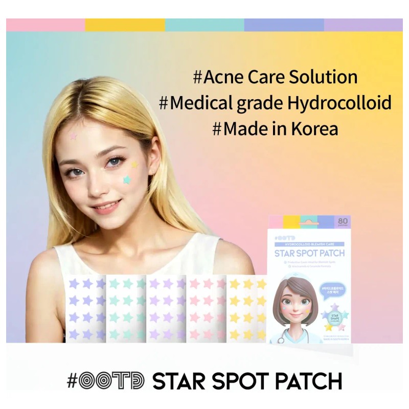 Parche Facial Star Spot Para Acné Y Granos, Hidrocoloide, Ni