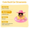 wonuu Car Rubber Duck Party Decoration, Sparkly Glitter Space cowboy