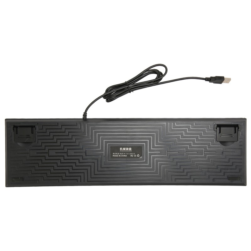 Full Size Mechanical Keyboard 104 Keys USB Wired Gaming Keyboard