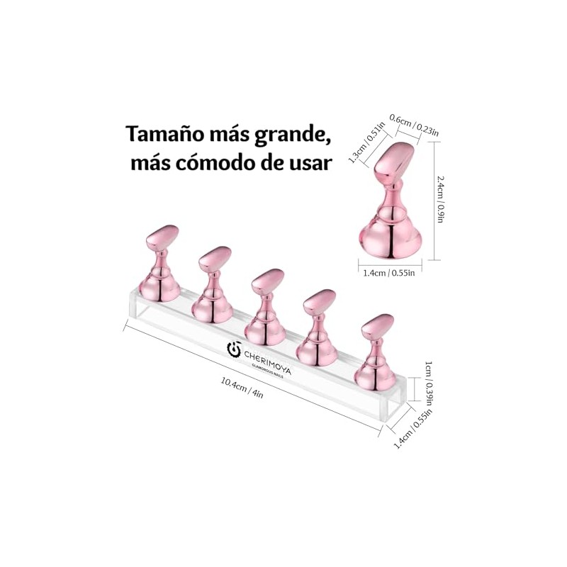 Cherimoya Item Stand Rosa 5 Piezas Soporte Prctica Uas Profesional