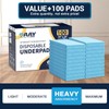 AAY Disposable Bed Pads 30"X36" (100pcs) Tear-Resistant Cloth Backing Underpads