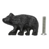 Cast Iron Rustic Western Black Bear Drawer Cabinet Door Knobs