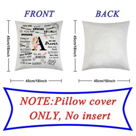 Name Initial Pillow Covers for Friend Mum Dad Uncle Pillow Cover Gift Cushion Cover Birthdays Christmas Thanksgiving Gift Letter A Pillow Cover