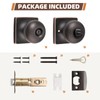 GOBEKOR 10 Pack Interior Privacy Door Knobs Oil Rubbed Bronze