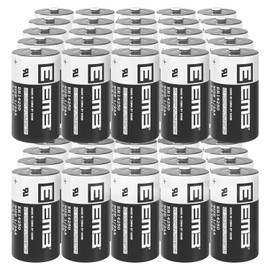 EEMB 50Pack ER14250 1/2AA 3.6V Lithium Battery Li-SOCL₂ Non-Rechargeable Battery XL-050F SB-AA02 LS14250 TL-5902 TL-2150 for Dog Collar Meter Sensor Movement Monitor/Home Security System/Alarm System