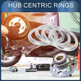 INFINAUTO Hub Centric Rings, 66.1mm ID to 82mm OD Vehicle Wheel Hubrings Aluminum Alloy, 4 Pcs