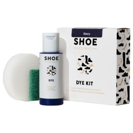 All In One Shoe Colouring Kit (Navy) - Restores the Colour of Leather, Suede, Nubuck, Fabric, Satin, and Canvas Footwear | Complete Shoe Dye Kit