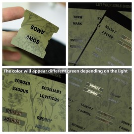 UPAFEXXI-Laminated Bible Tabs (Black and Gold Foil Embossed Lettering), Bible Tabs for Women and Men, Reposition Large Print Stickers, Easy to Read and Apply, 80Chapters Labels for Easy Navigation