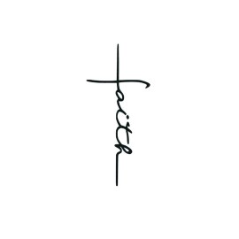 TattooIcon Faith Cross (Set of 2) - Faith Temporary Tattoo / Religious Tattoo Keep Faith