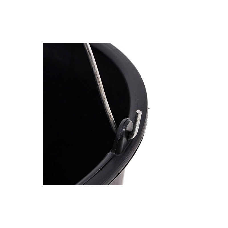 Black plastic builders bucket water mixing palstering 5 L