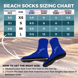 Nordic Essentials Beach Socks 1 Pack, blue