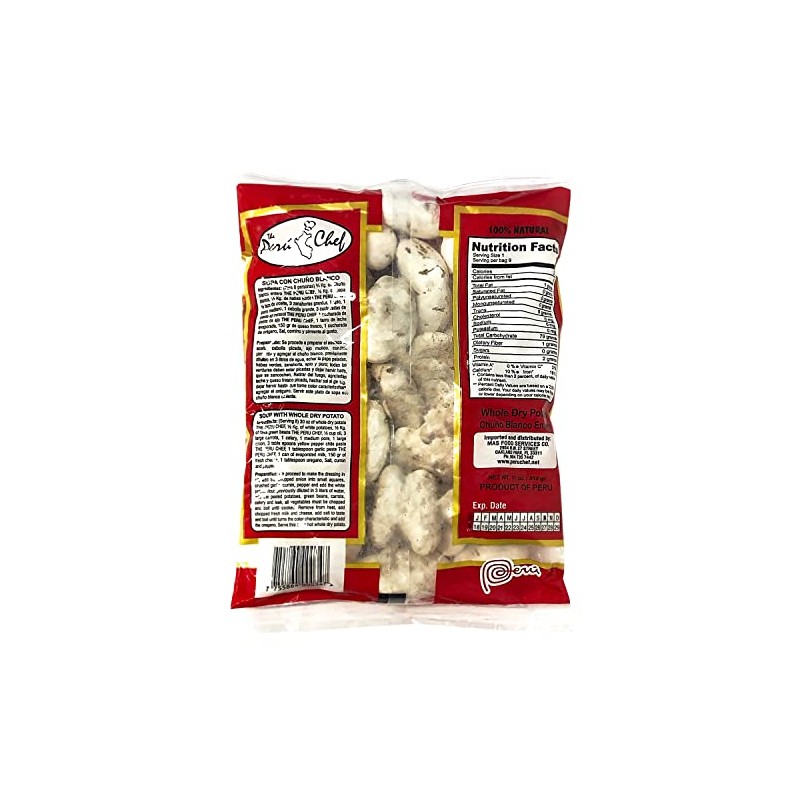 PeruChef Chuño Blanco Entero 312 gr | White Peruvian Whole